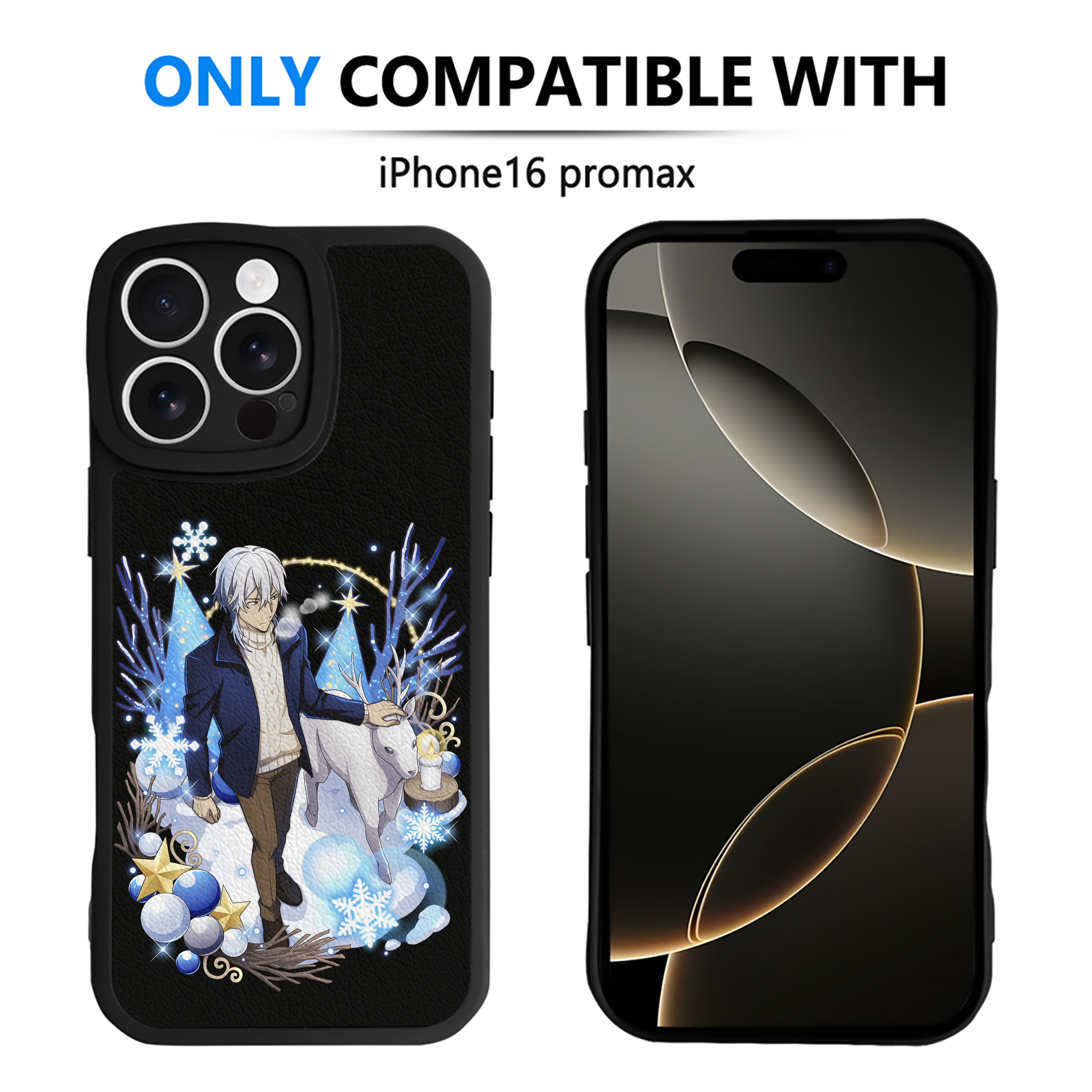（画像用） 文豪ストレイドッグス Bungo Stray Dogs 【iPhone 16シリーズ対応】シリコンスマホケース（レザー調） 材質：シリコン